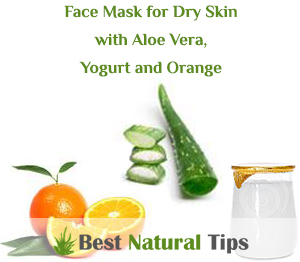 Homemade Face Mask for Dry Skin with Aloe Vera, Yogurt and Orange