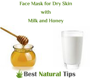 Homemade Face Mask for Dry Skin with Milk and Honey