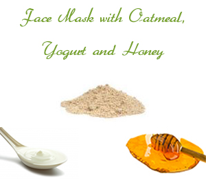 Homemade Face Mask for Oily Skin with Oatmeal, Yogurt and Honey